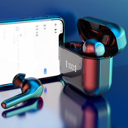 Wireless Bluetooth Earbuds with Touch Control, Digital Display, and Stereo Sound for Sports & Music