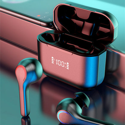 Wireless Bluetooth Earbuds with Touch Control, Digital Display, and Stereo Sound for Sports & Music